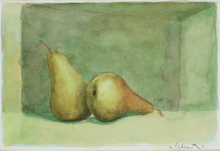 Philip von Schantz, watercolor, signed and dated -91.