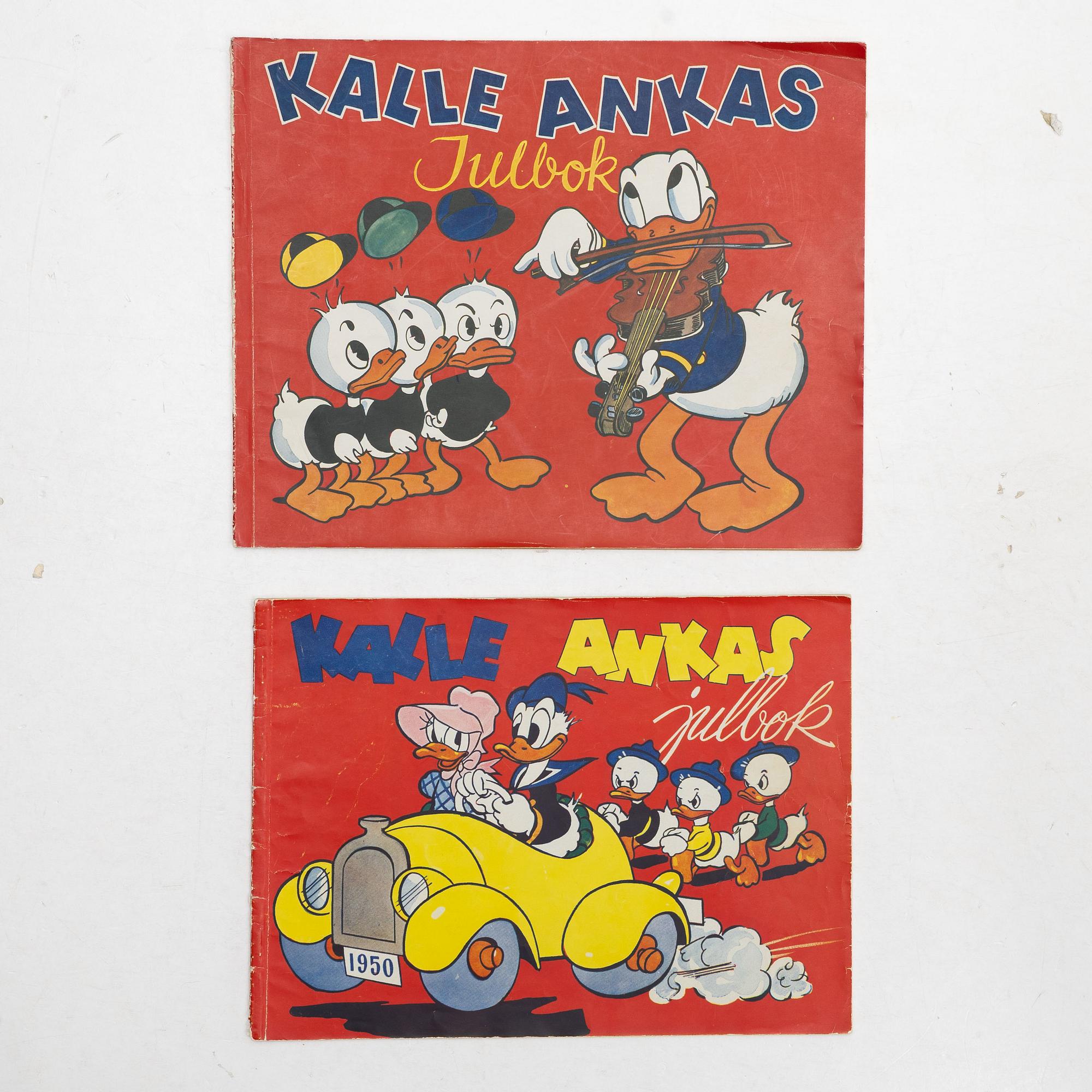 Comic books, 11 items, including “Snow White and the Seven Dwarfs” and “Donald Duck’s Christmas Book”, 1947–1962.