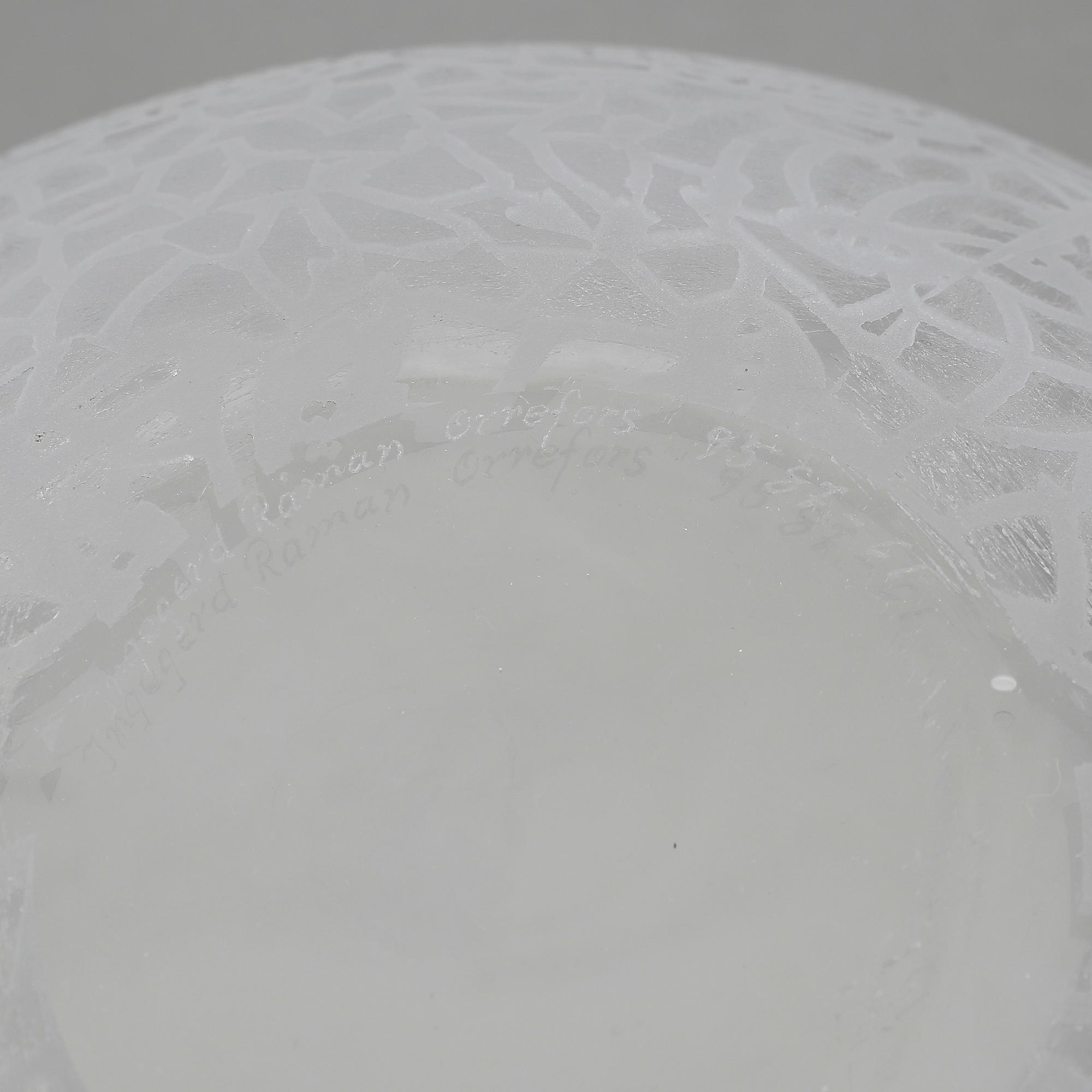 SKÅL, glas, Ingegerd Råman, Orrefors.