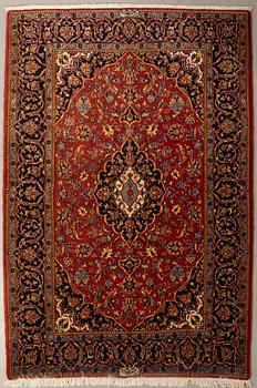 Oriental rug, old, signed, approx. 170x122 cm.