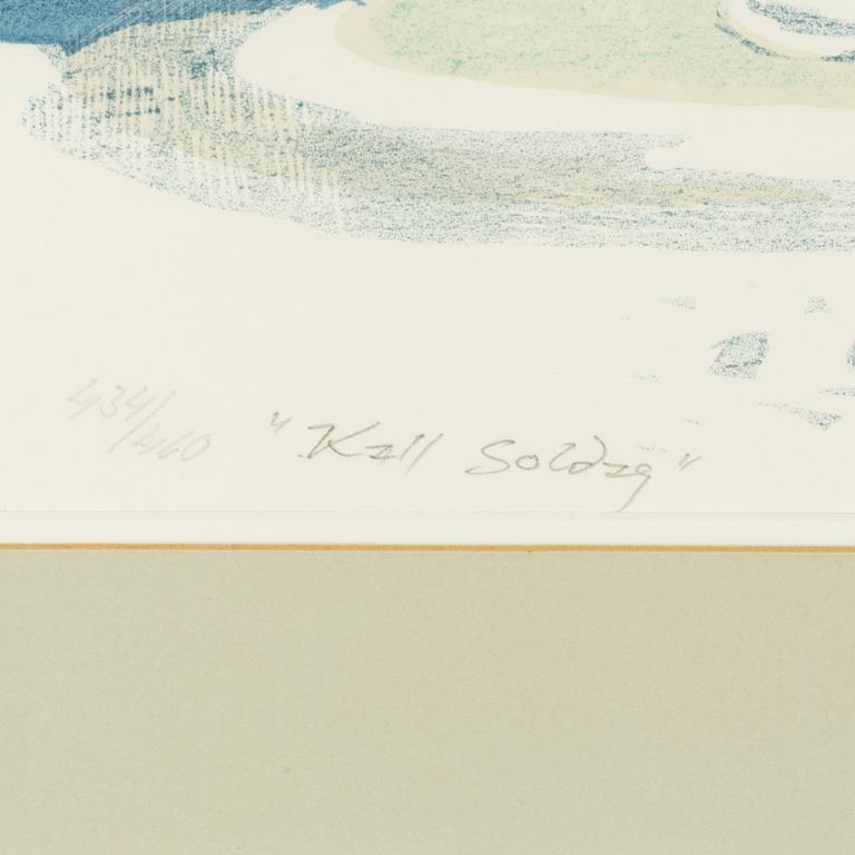 Roland Svensson, lithograph in colors, signed and numbered 434/460.