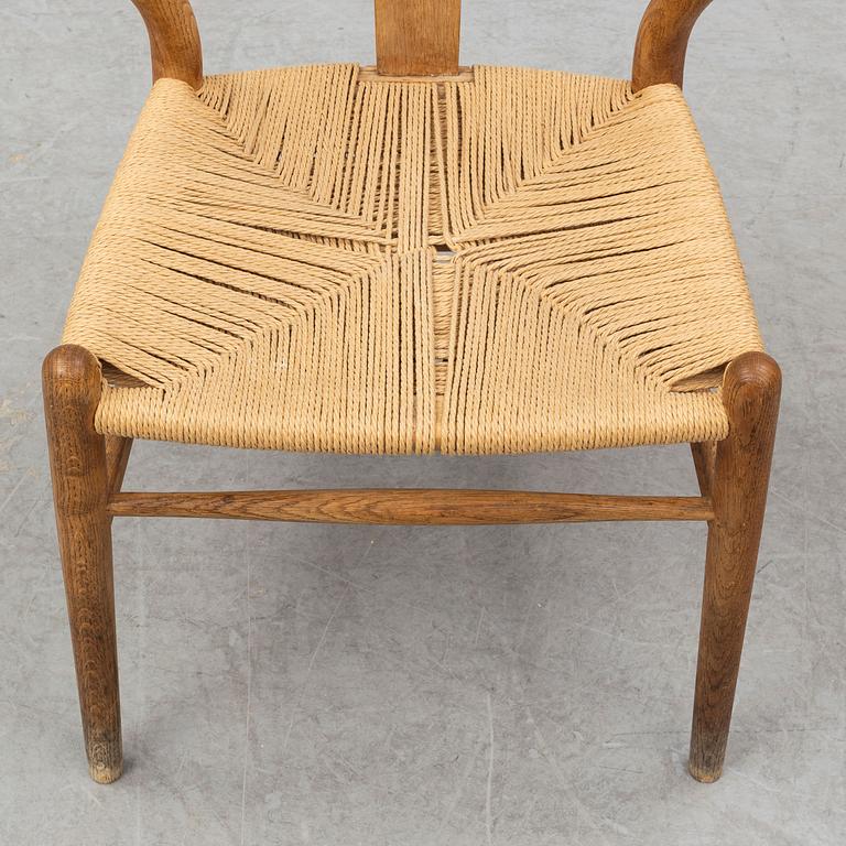 A 'Y-chair' by Hans J Wegner from Carl Hansen & Son, designed in 1950.
