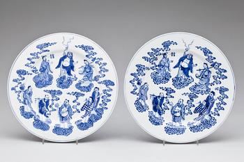 FAT, ett par, porslin, Kina, Kangxi-stil, 1800-tal.
