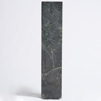 A black Scagliola 20th century column.