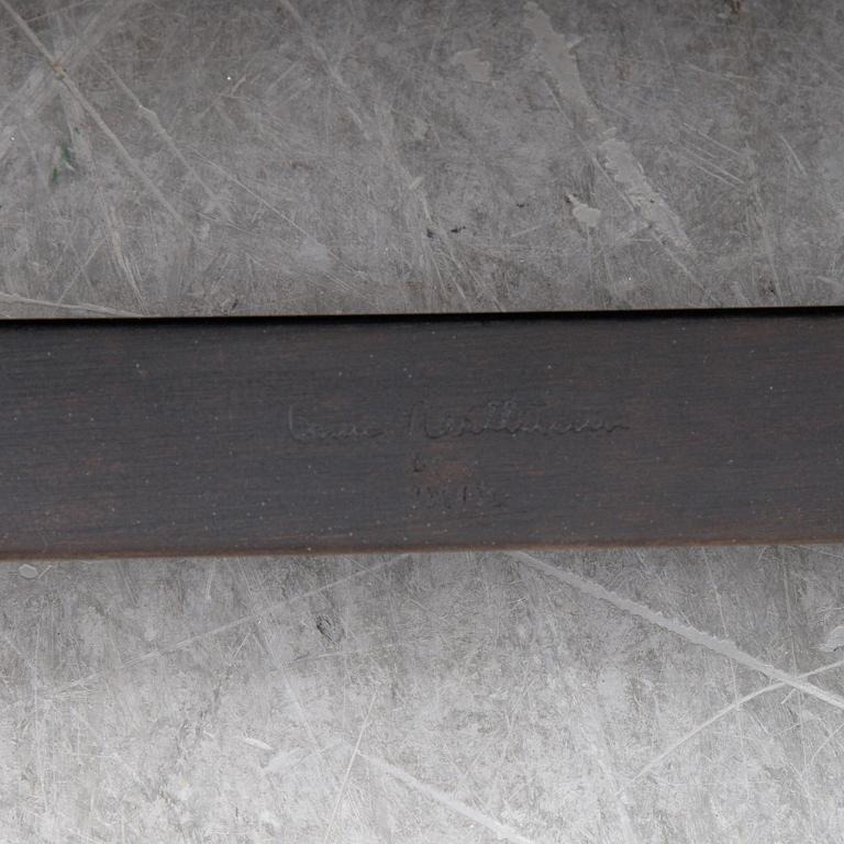 Bruno Mathsson,
fåtölj , "Pernilla 69" med fotpall, DUX, 1900-talets andra hälft.