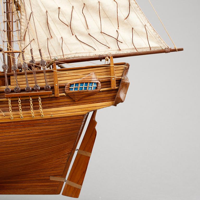 SKEPPSMODELL, "HMS Bounty 1787", 1900-talets andra hälft.