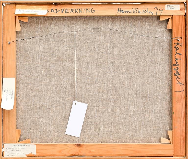 HANS VIKSTEN, akryl på duk, signerad och daterad -74.