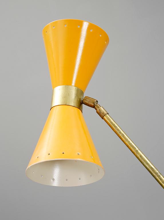 GOLVLAMPA, troligen Stilnovo, Italien, 1950-tal.