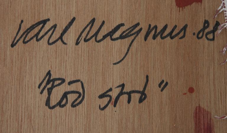 CARL MAGNUS, olja på pannå, sign o dat- 88 à tergo.