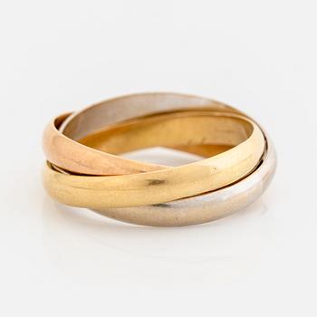 Cartier, Ring, "Trinity", 18K guld i tre färger.