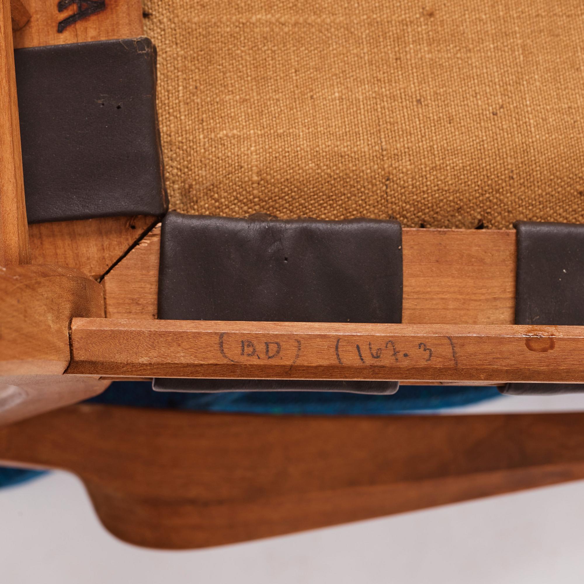 Carl-Axel Acking, an easy chair, "NK Hantverk" Nordiska Kompaniet, 1940s. Provenance Carl Axel Acking.