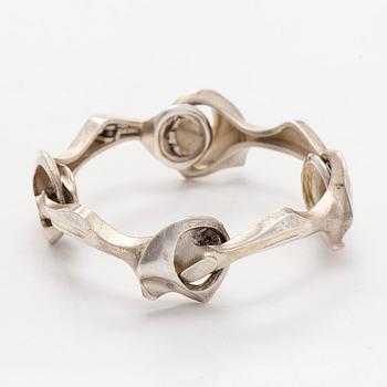 Björn Weckström, armband "Kangs boja", sterlingsilver. Lapponia 1974.