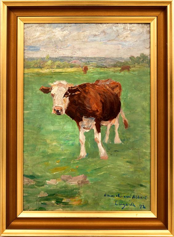 Carl Trägårdh, Ko på äng.