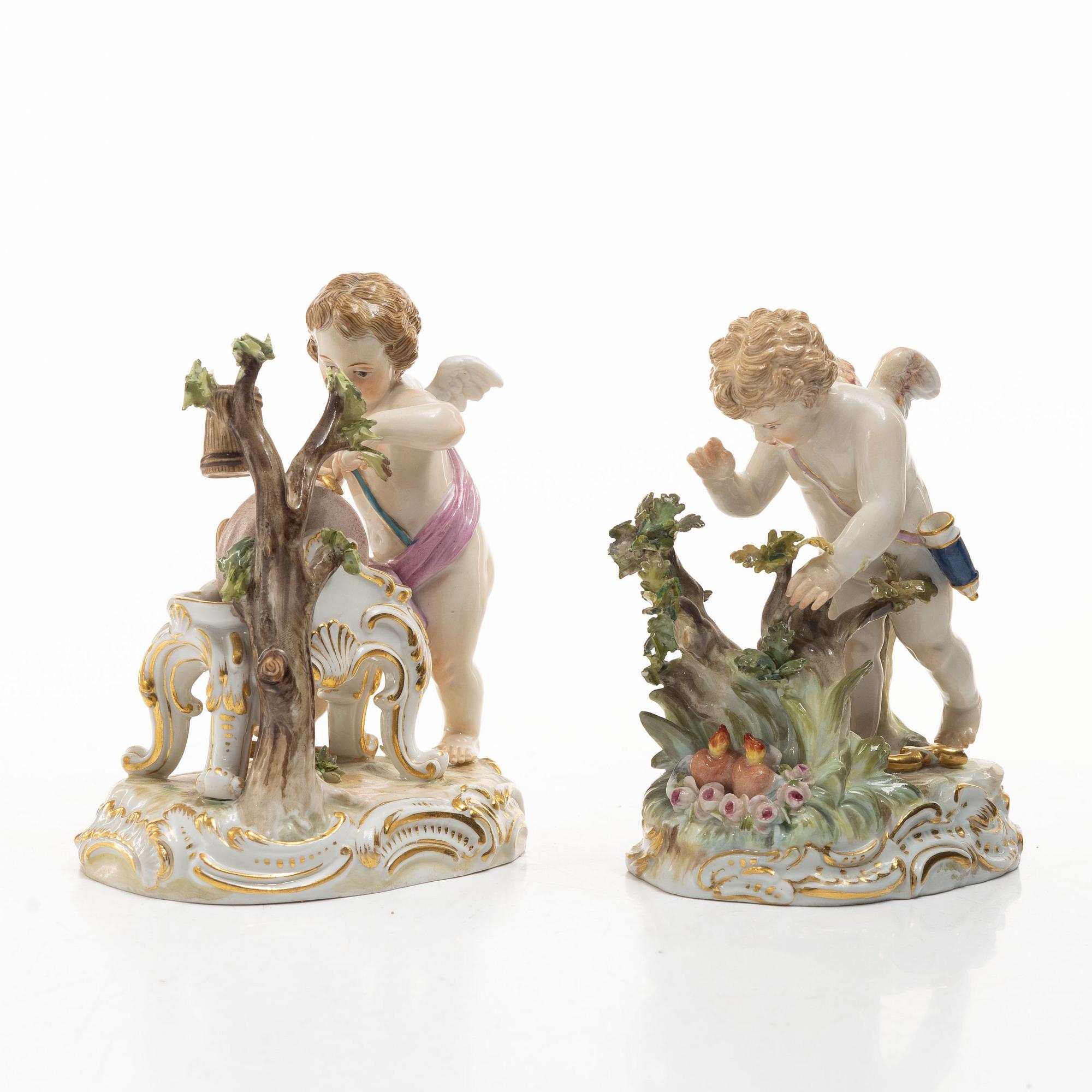 Meissen, Figuriner ett par, 1800-talets slut.