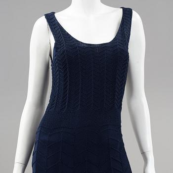 A knitten dress with long cardigan by Ralph Lauren.