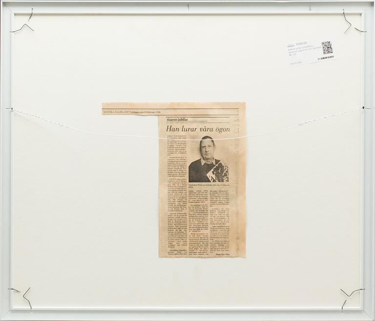 PHILIP VON SCHANTZ, akvarell, signerad och daterad 86.