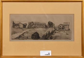 Stig Borglind · STIG BORGLIND, etsning sign, dat 1915 o numr 12/50.