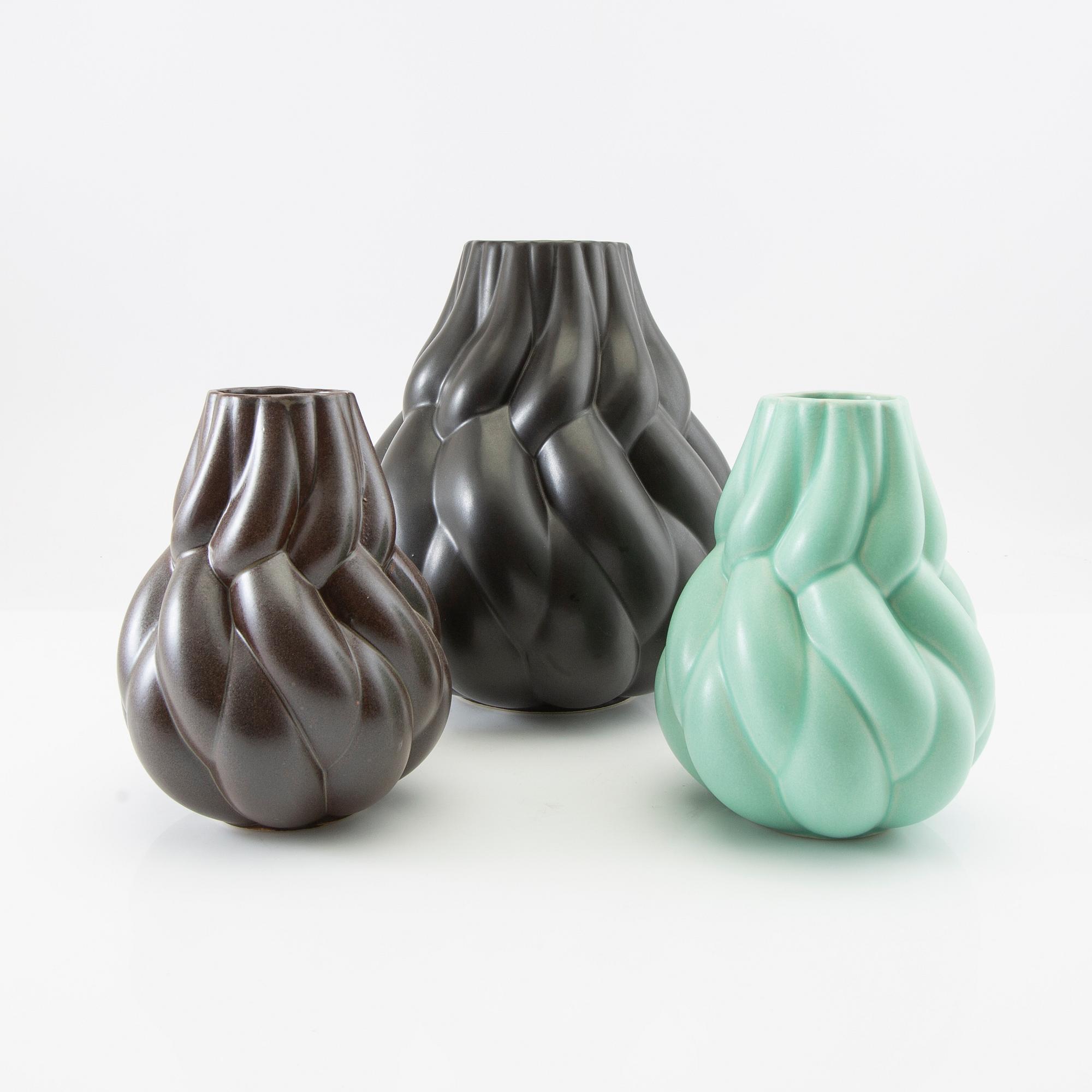 Lisa Hilland, Vases 3 pcs "Eda" for Mylhta 2000s.
