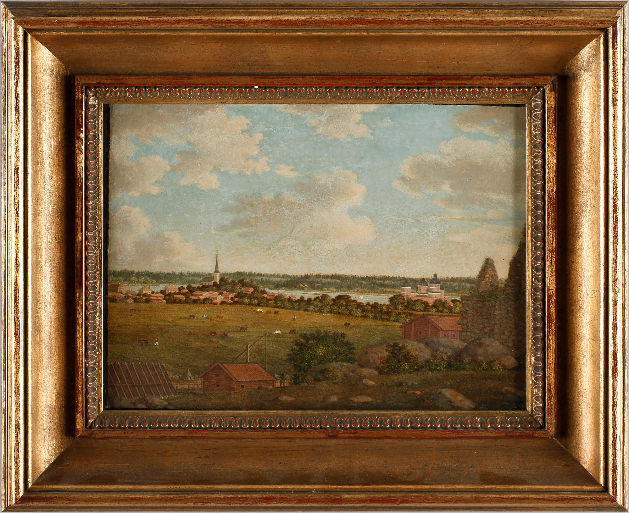 ERIK LE MOINE, tillskriven, olja på pannå. Otydl sign o dat 1851.