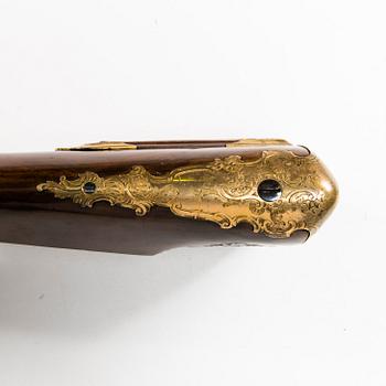 A Flintlock short rifle, circa 1780.