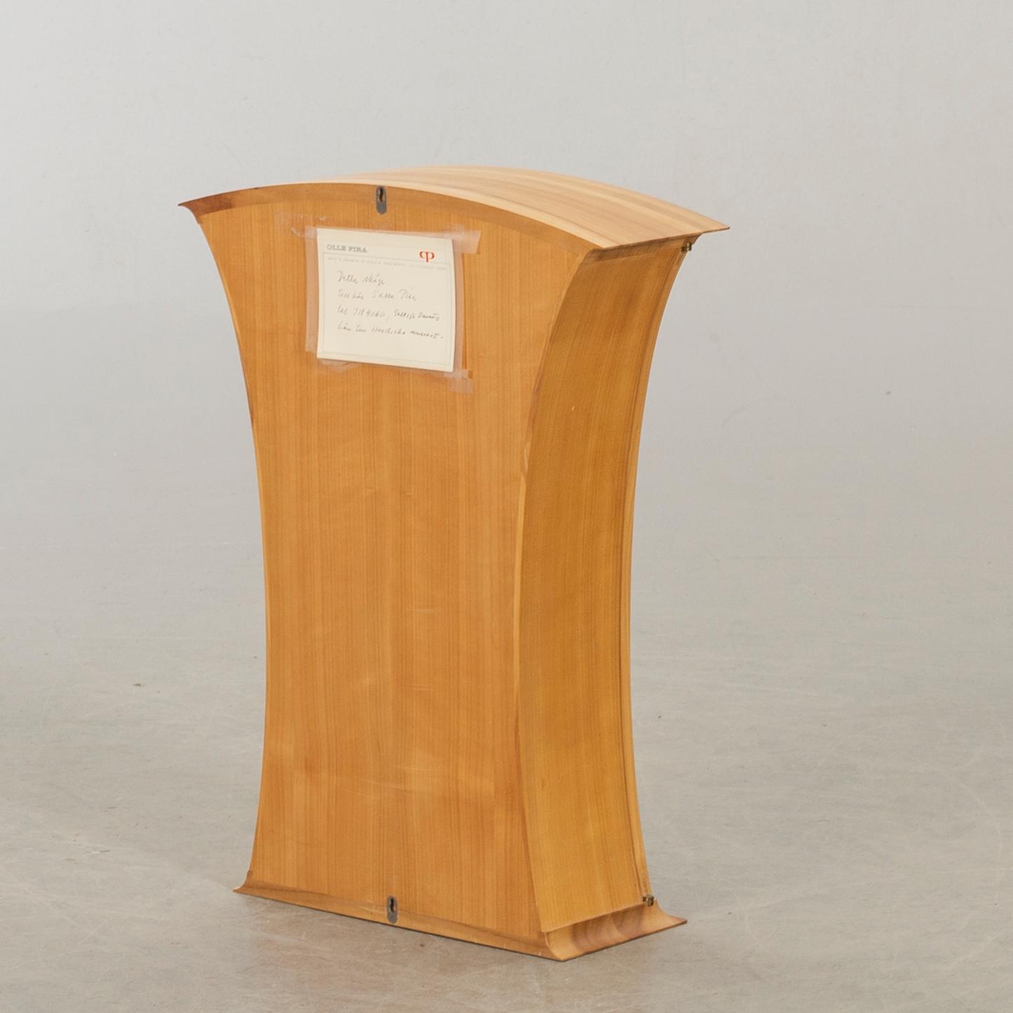 A WALL CUPBOARD DESIGN BY STAFFAN LAUTERS, CARL MALMSTENS VERKSTADSSKOLA 1980.