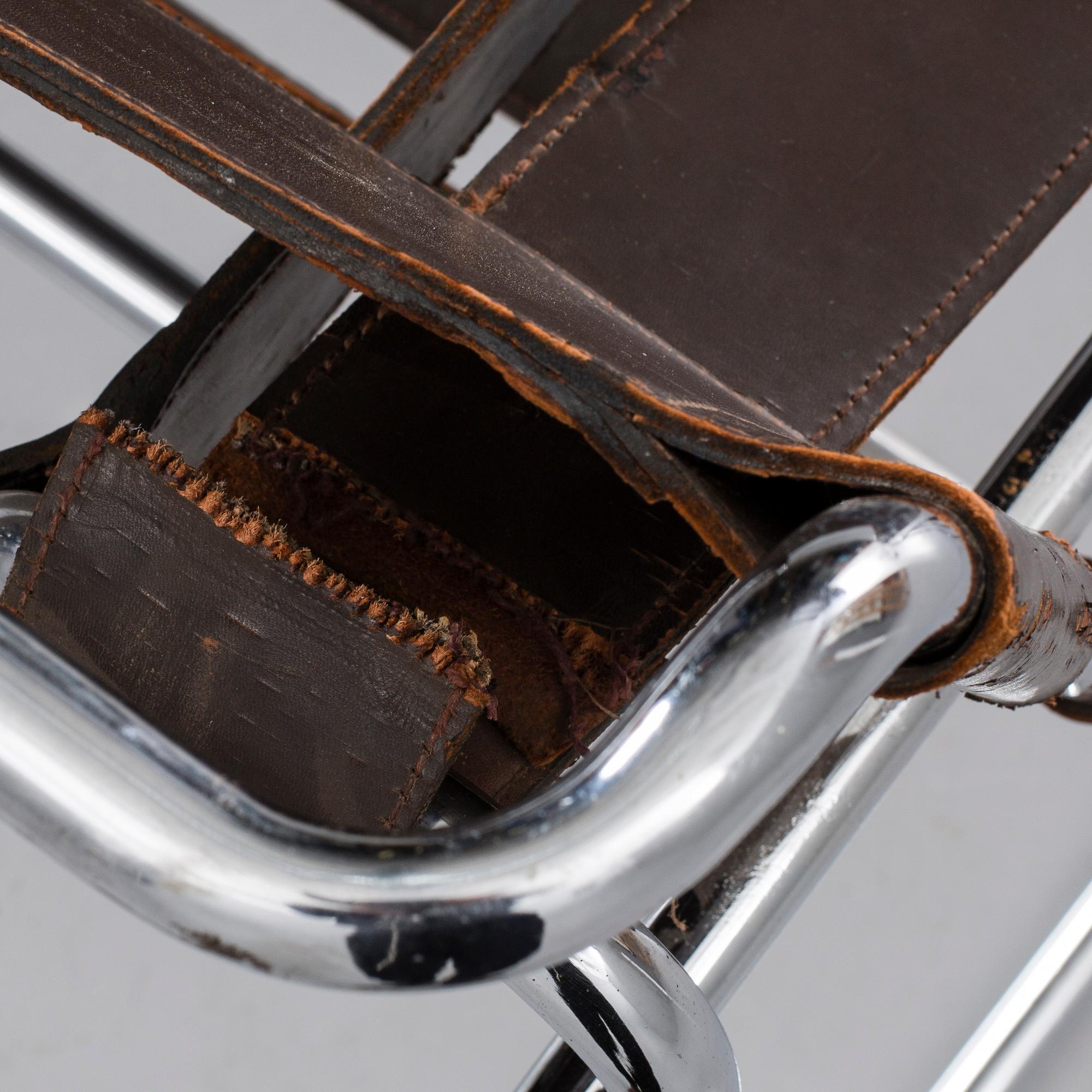 MARCEL BREUER, a "Wassily chair (Model B3 chair)" later part of the 20th century.