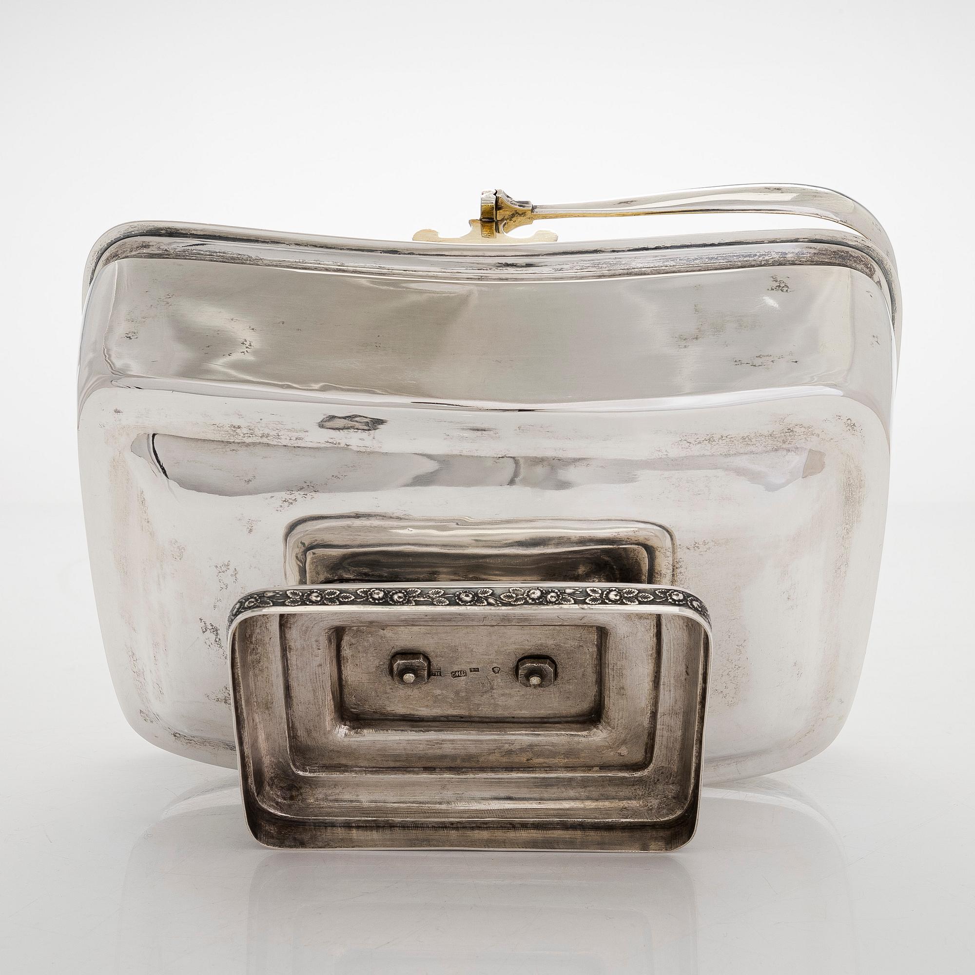 Jacob Wiberg, brödkorg, silver, Moskva 1836.