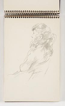 Lotte Laserstein, 10 små skissblock med teckningar.