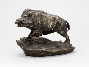 WILHELM ZWICK, skulptur, brons, Kayser. Sign.