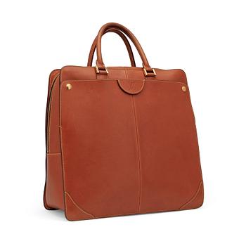 729. LOUIS VUITTON, a brown leather handbag.