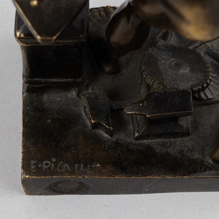 Émile Louis Picault, sculpture. Signed. Foundry mark. Bronze, height 23 cm.