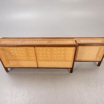 A set of two rattan radiator covers later part of the 20th century.