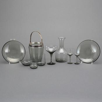 GLASSERVIS, 34 delar, "Rapsody", Sven Palmqvist, Orrefors.