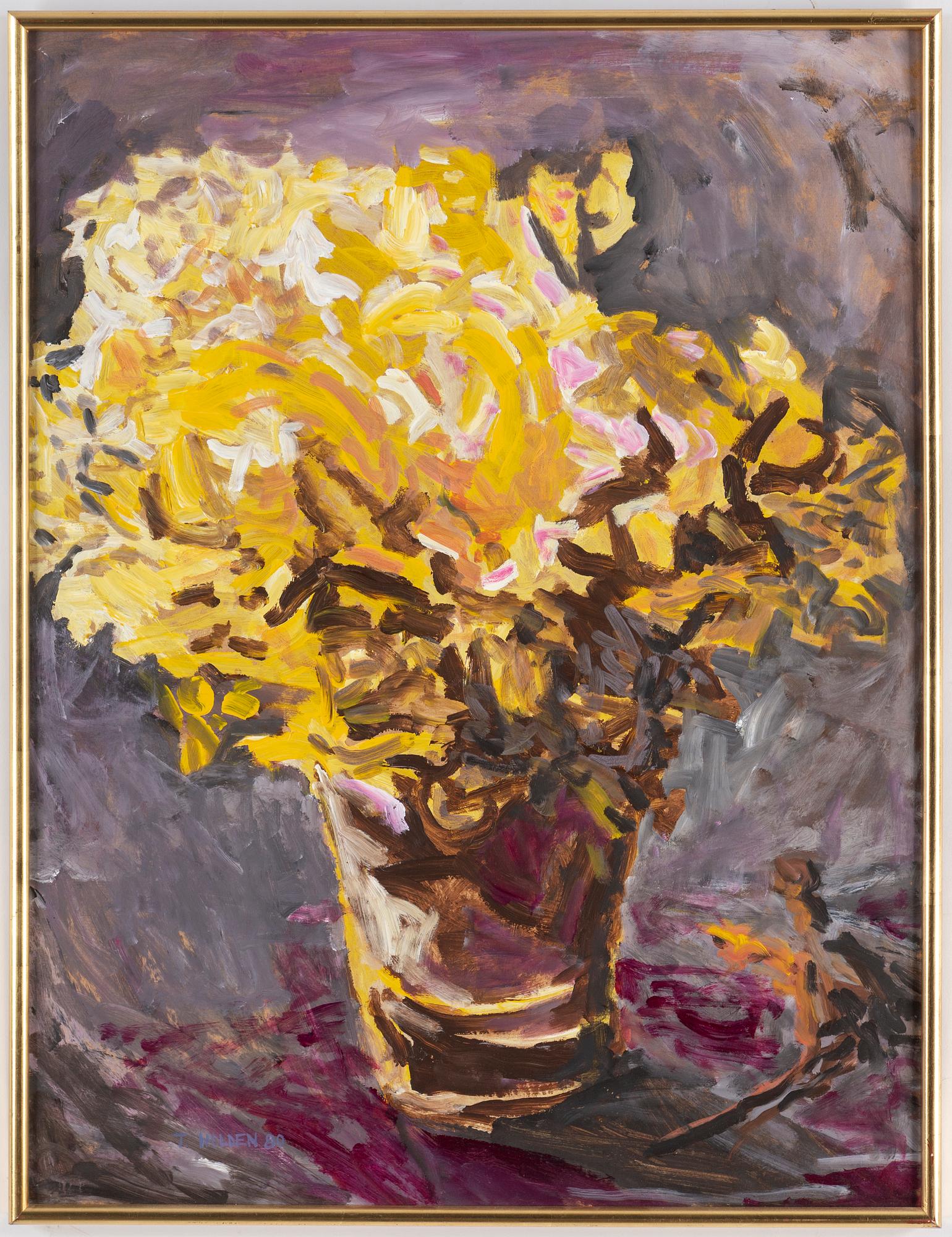 THOMAS HOLDEN, oil on panel, signed nd dated -80.