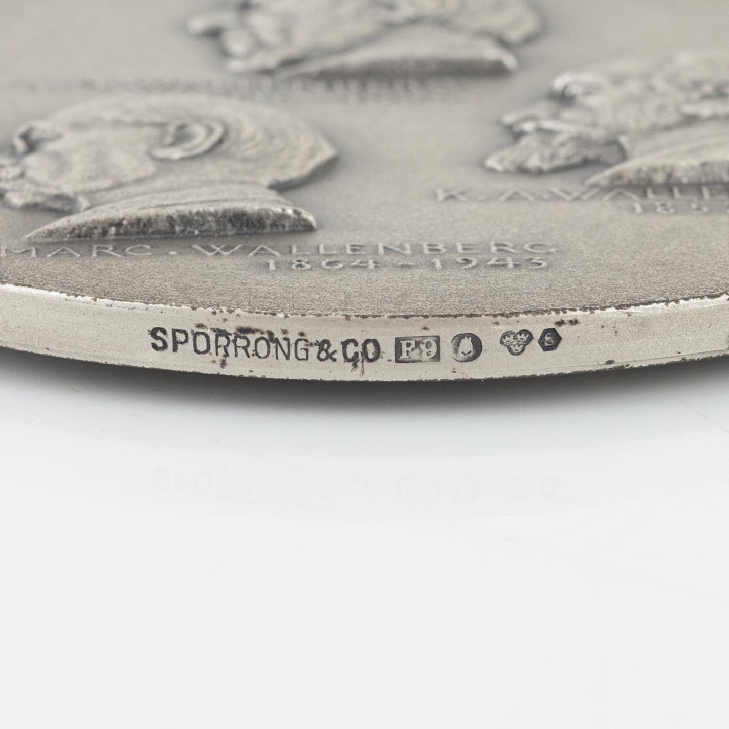 Minnesmedaljer, 6 st, Stockholms Enskilda Bank, SEB. Bl a Sporrong 1956.