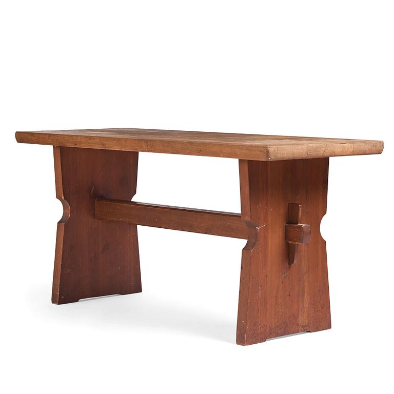 Axel Einar Hjorth, an oak and pine table 'Wärmdö', Nordiska Kompaniet, Sweden 1930s.