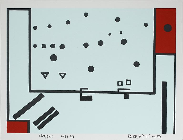 OLLE BAERTLING, färgserigrafi, 1951-68, signerad och numrerad 284/300.