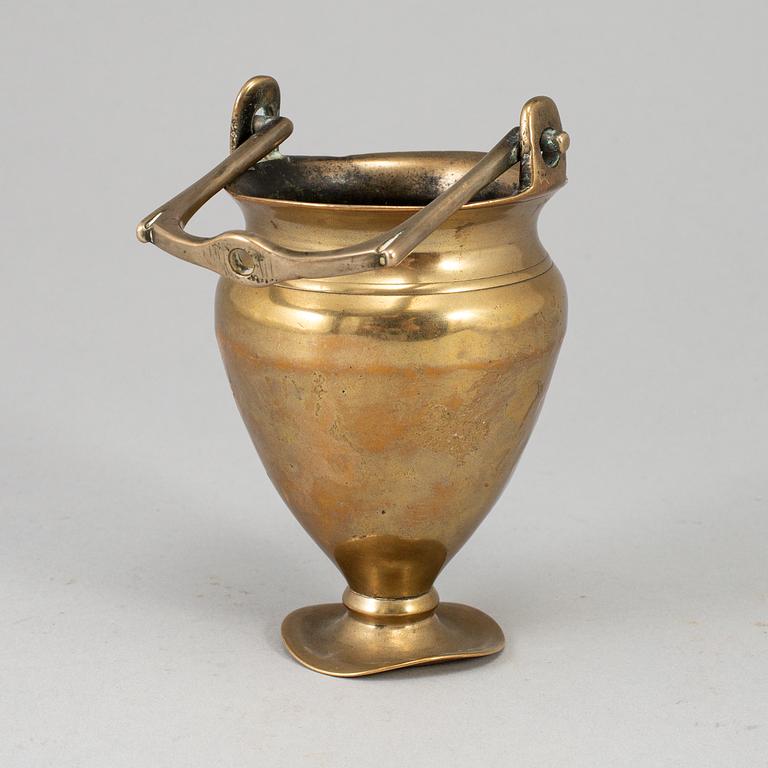 An 18th century bronze Holy Water bowl.