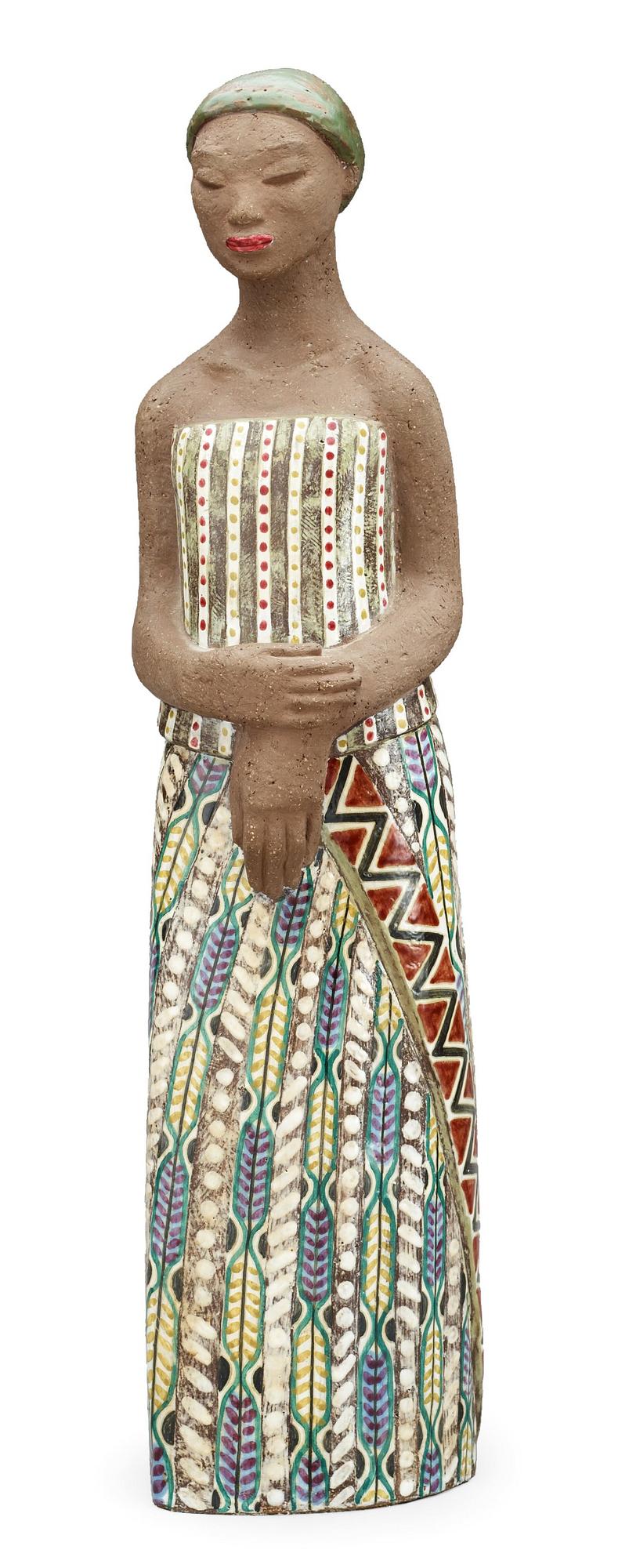 A Mari Simmulson stoneware sculpture, Upsala-Ekeby.