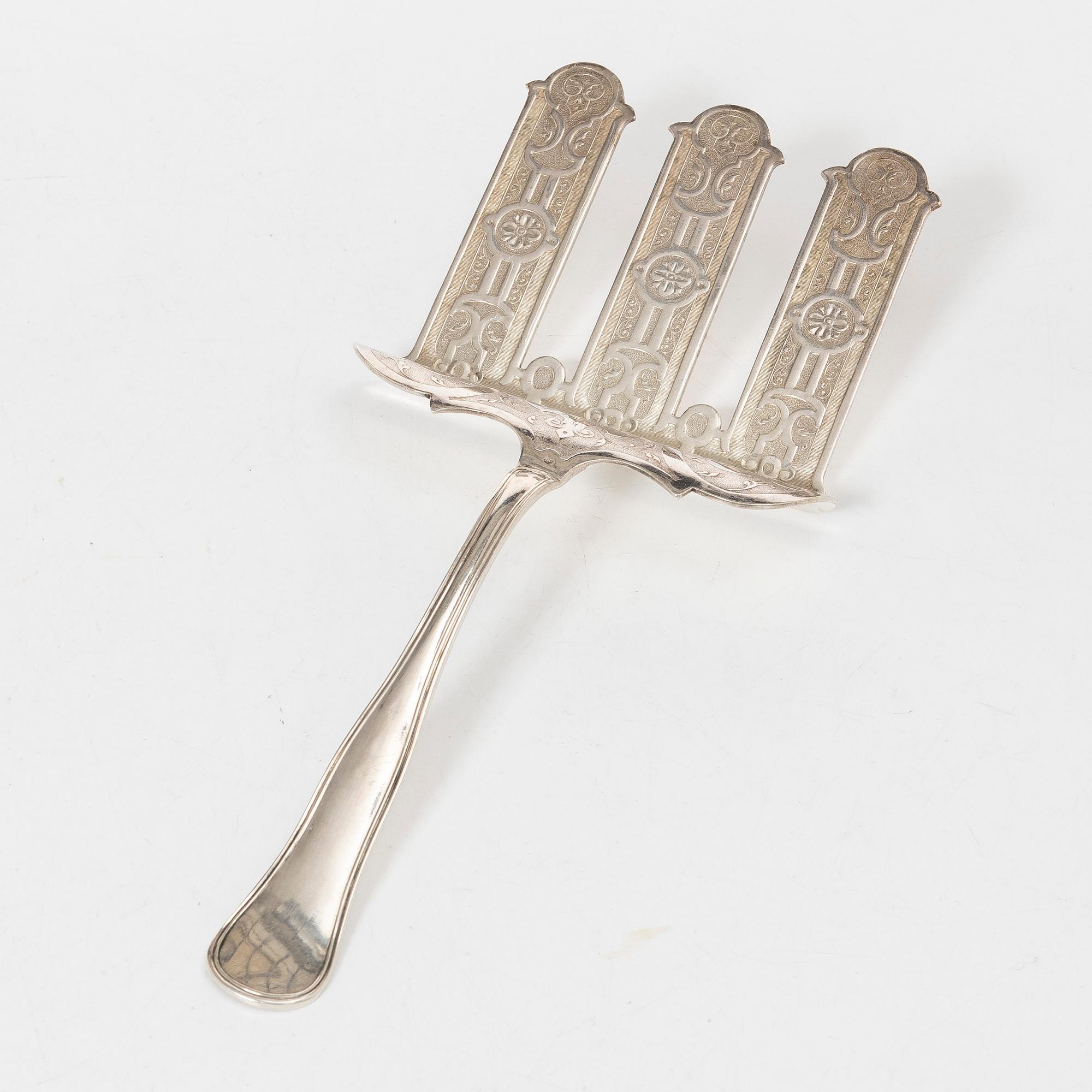 Silver, 9 pieces, Sweden and Denmark, 19th-20th century.