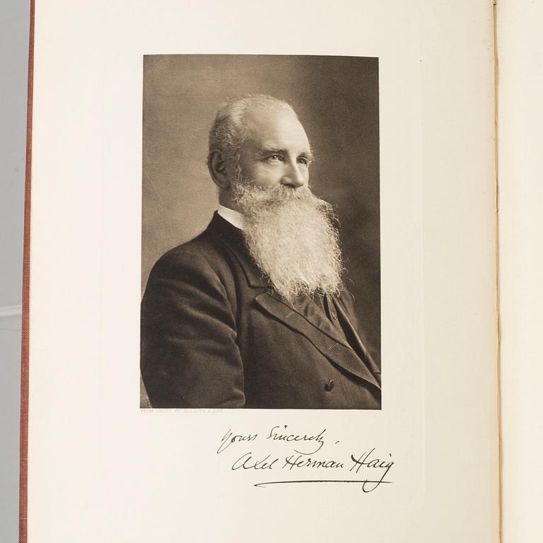 BOOK, "Axel Herman Haig (Hägg) and his work", av E. A. Armstrong 1905.