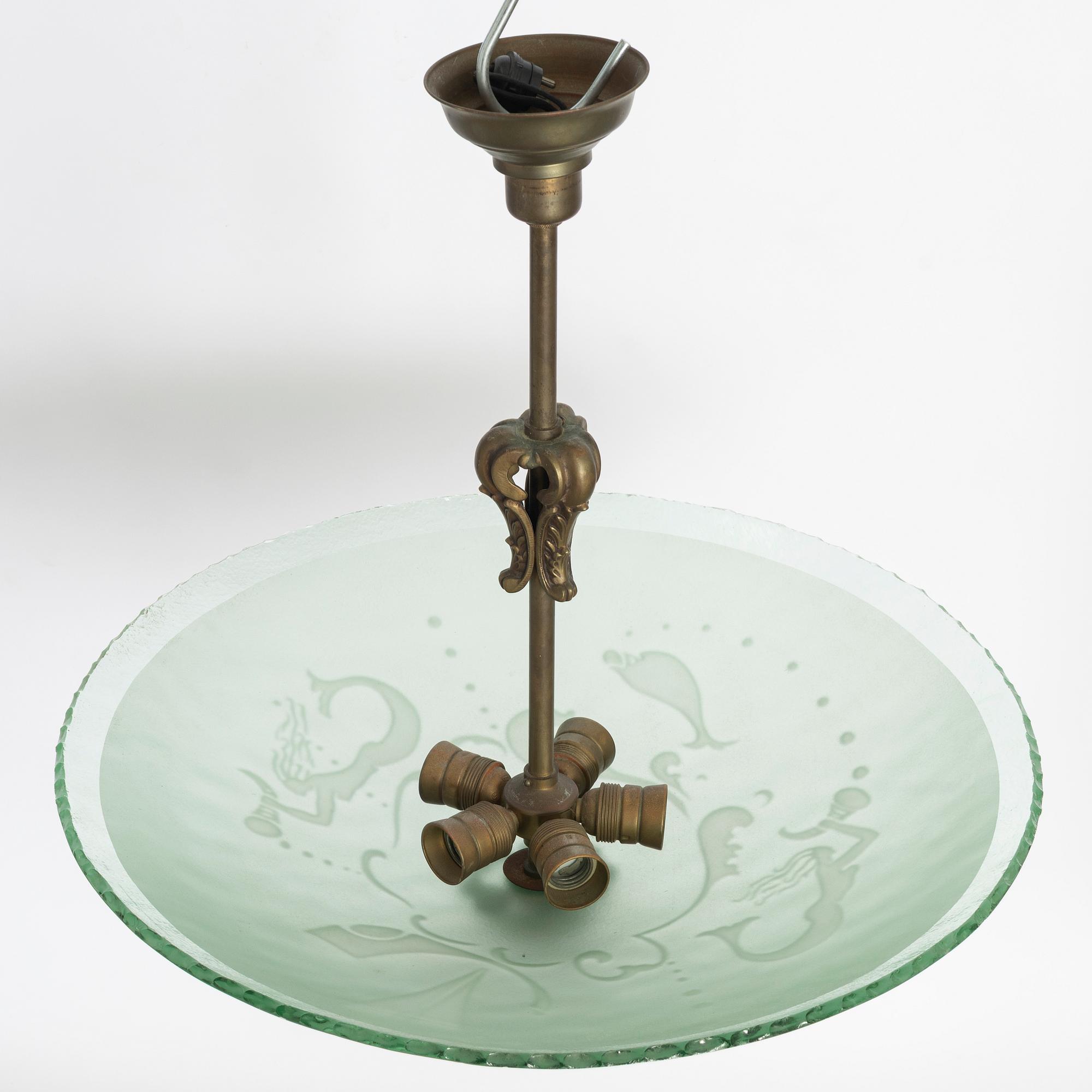 Ceiling lamp, first half of the 20th century.