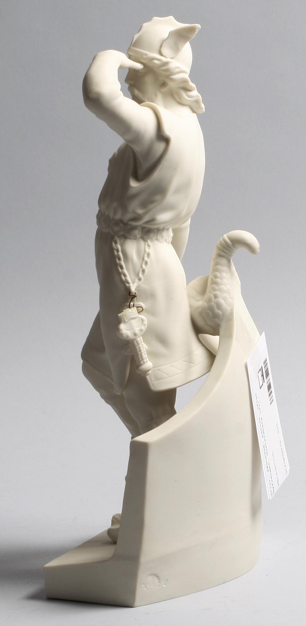 SKULPTUR, parian, efter Dyfverman, Gustafsberg 1921.