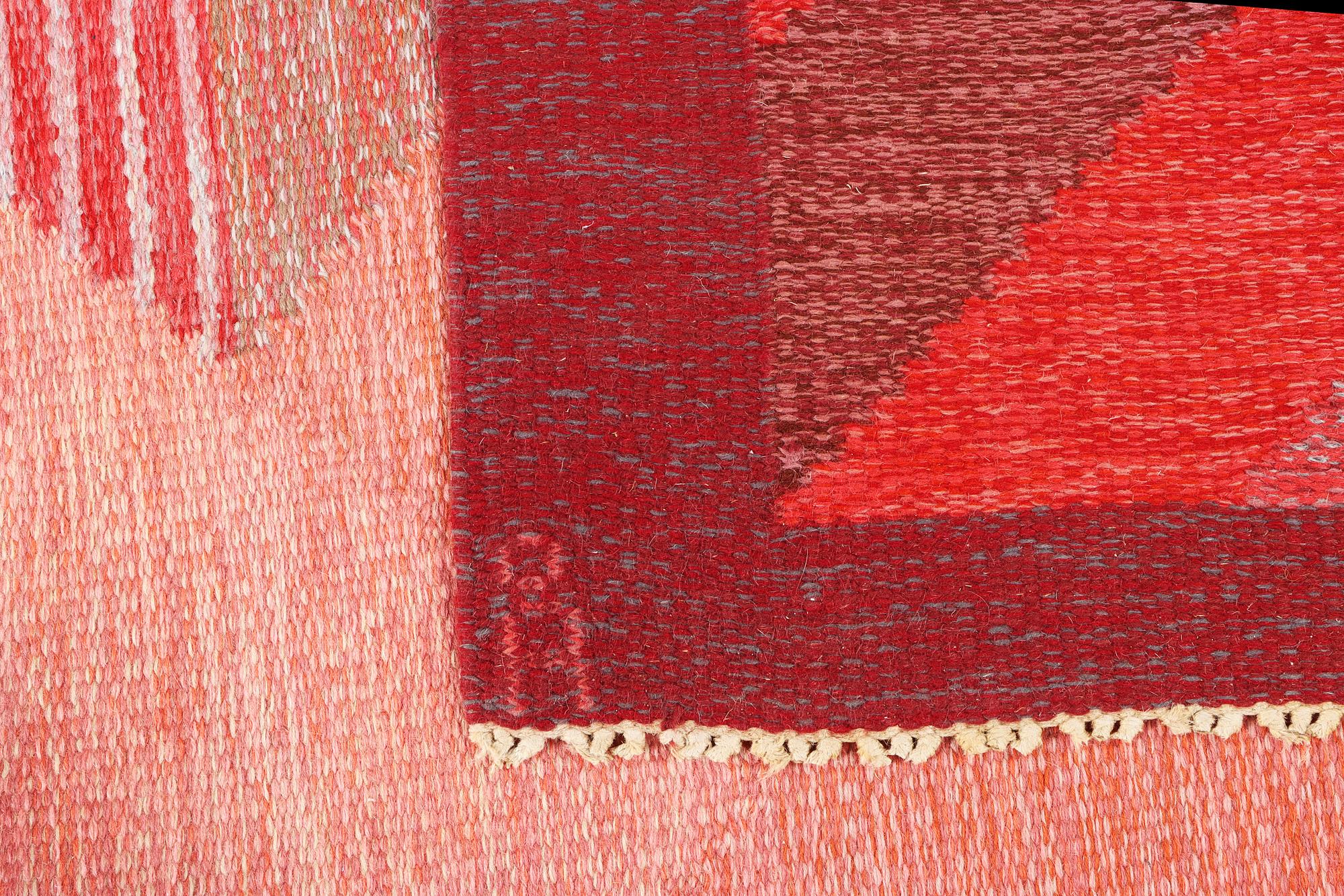 Anna-Johanna Ångström, an 'Aniara' flat weave carpet, signed, Sweden, c. 232 x 168 cm.