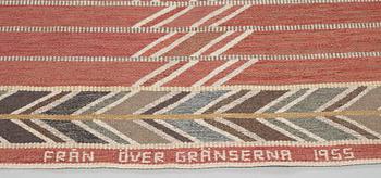 CARPET. Flat weave. 348 x 173 cm. Sweden 1955.