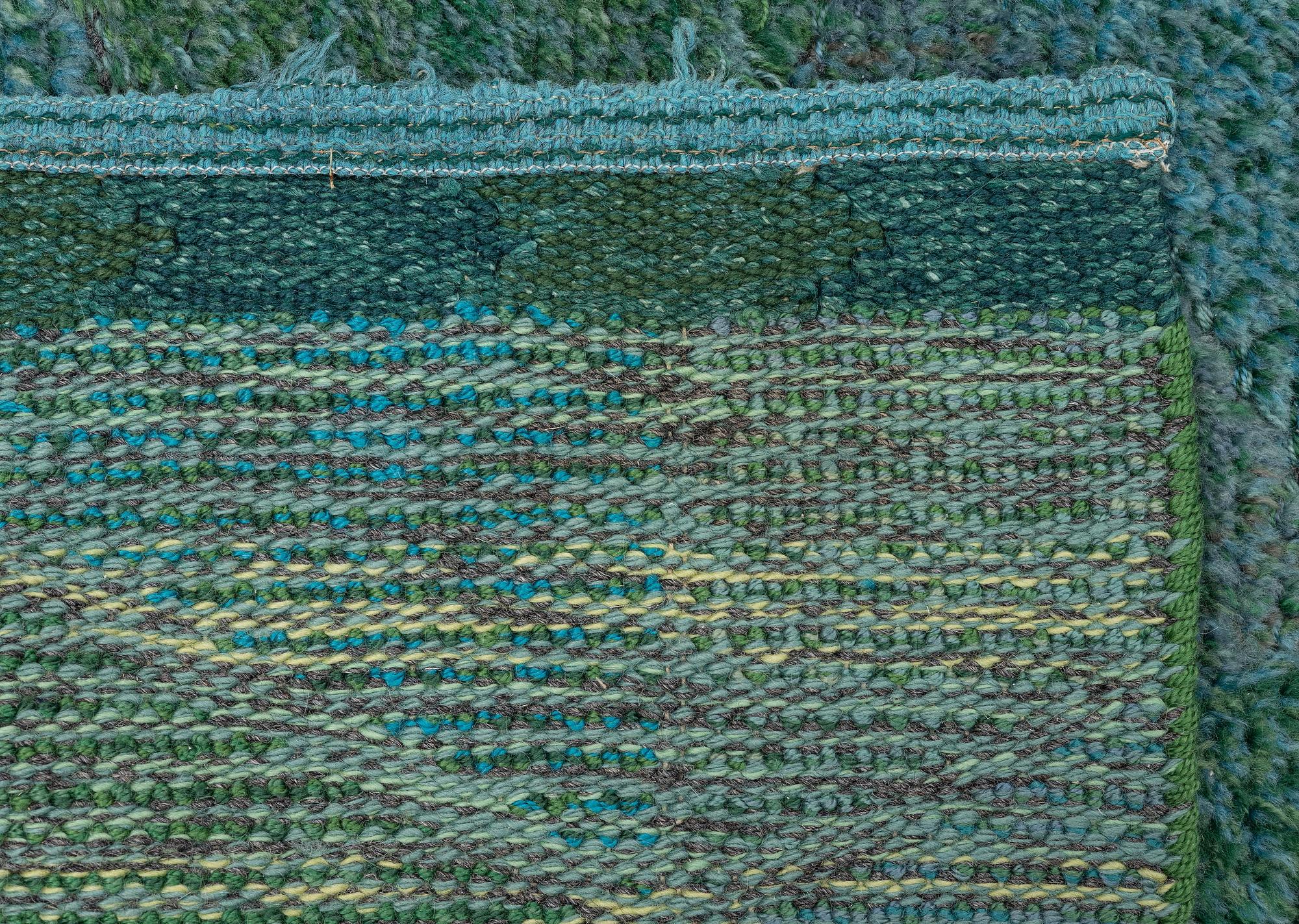 Ingrid Hellman-Knafve, a knotted pile in relief carpet, c. 235 x 164 cm, unsigned.