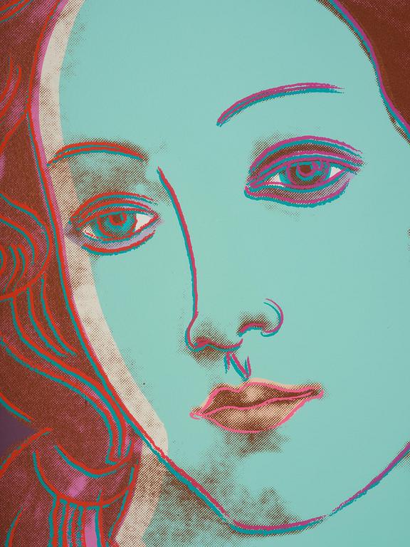 Andy Warhol, "Venus", ur: "Details of renaissance paintings (Sandro Botticelli, Birth of Venus, 1482)".