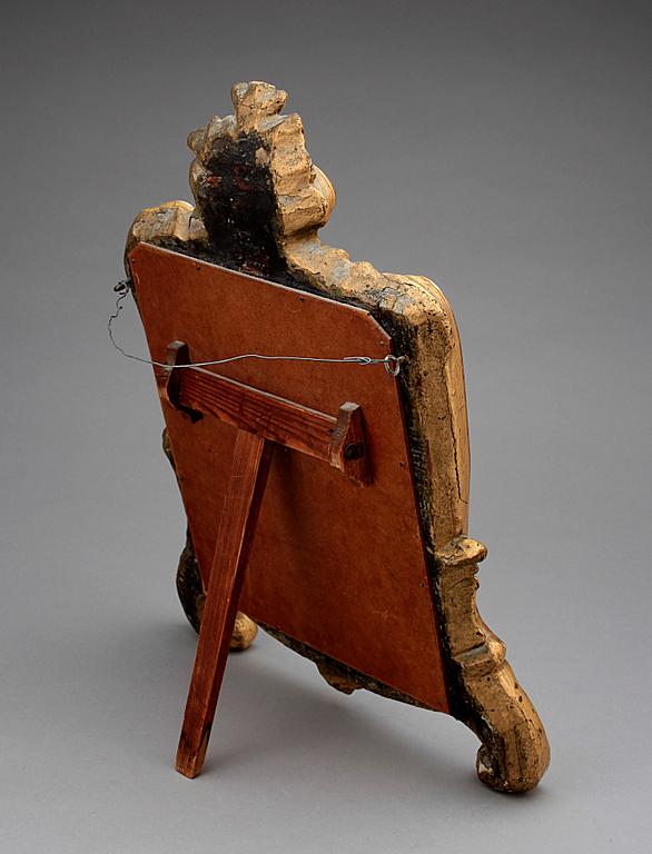 TOILETTESPEGEL, Rokoko, av Erhart Göbel, omkring 1760.