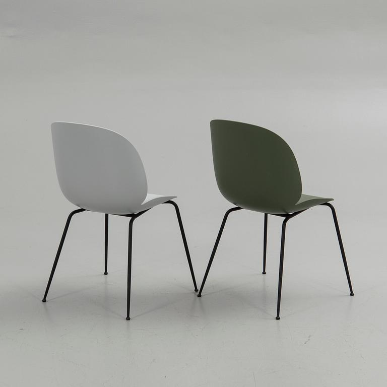 GamFratesi, chairs, a pair, "Beetle Chair", Gubi, Denmark.