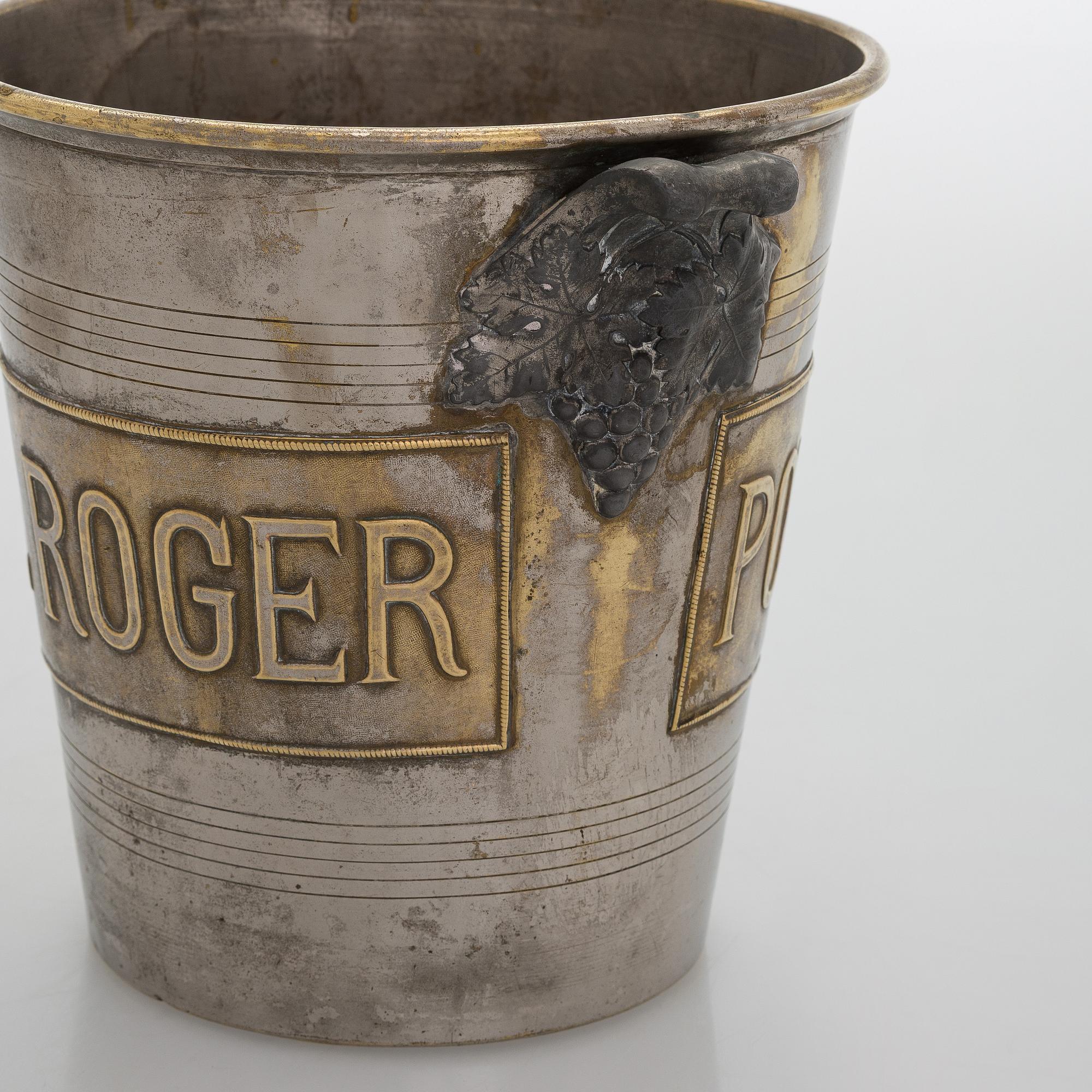 Champagne cooler, Pol Roger, Argit, France 1930s.
